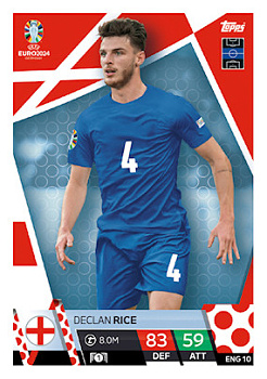 Declan Rice England Topps Match Attax EURO 2024 #ENG10